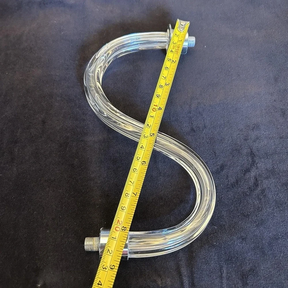 Vtg Antique 5 Arm Chandelier Lamp Ribbed Replacement Part S Arm 9